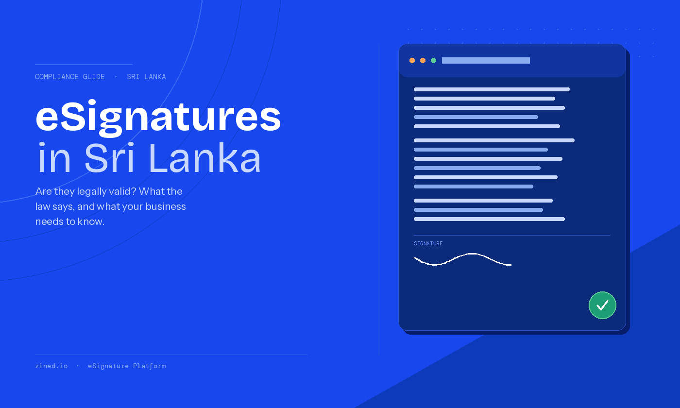 Electronic signature legally valid in Sri Lanka guide to the Electronic Transactions Act